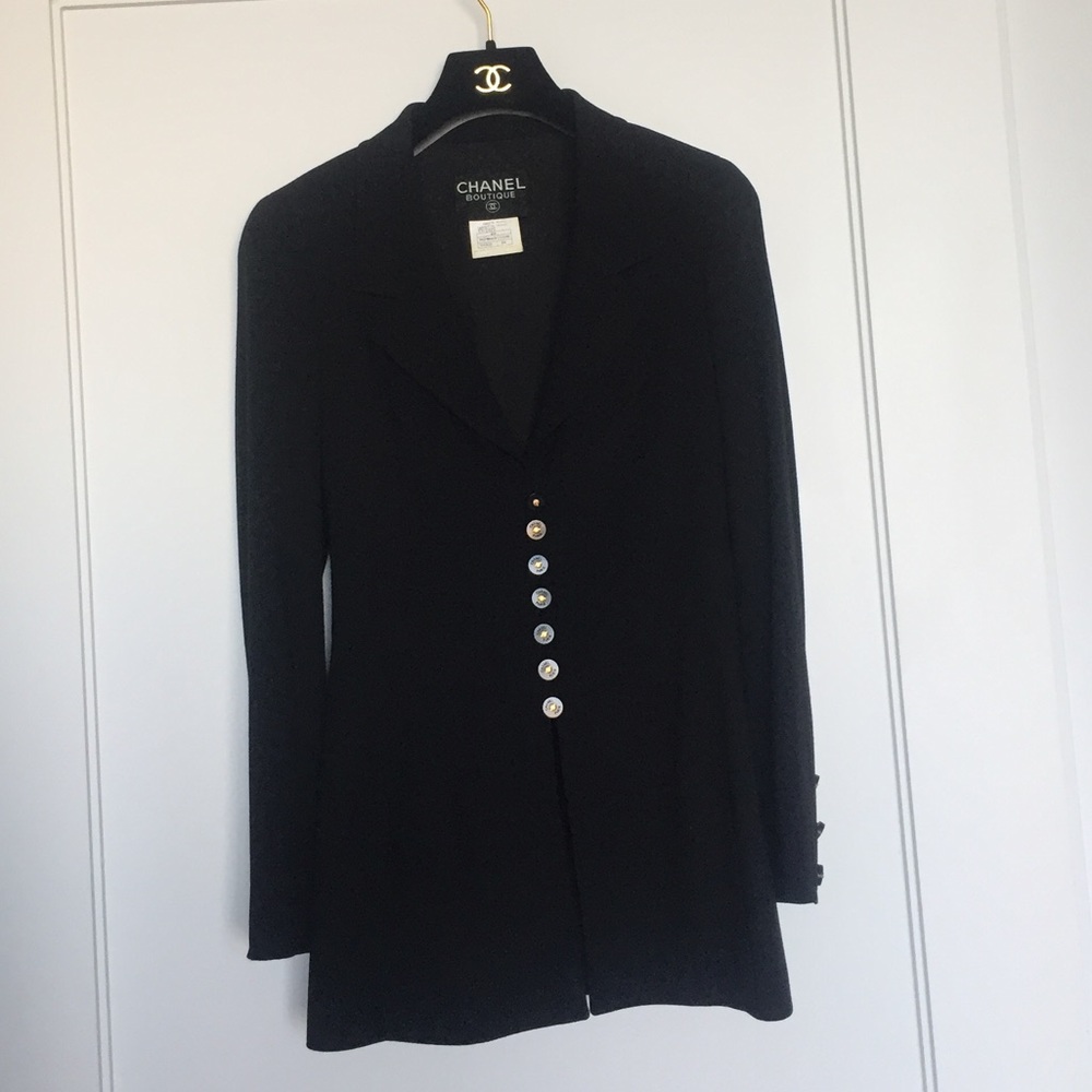 Chanel Vintage Authentic Classic Black Jacket - Picture 6 of 15